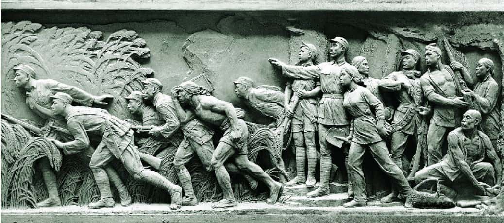 人民英雄纪念碑浮雕 抗日游击战